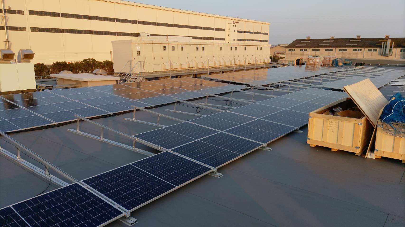 太陽光発電設置工事①